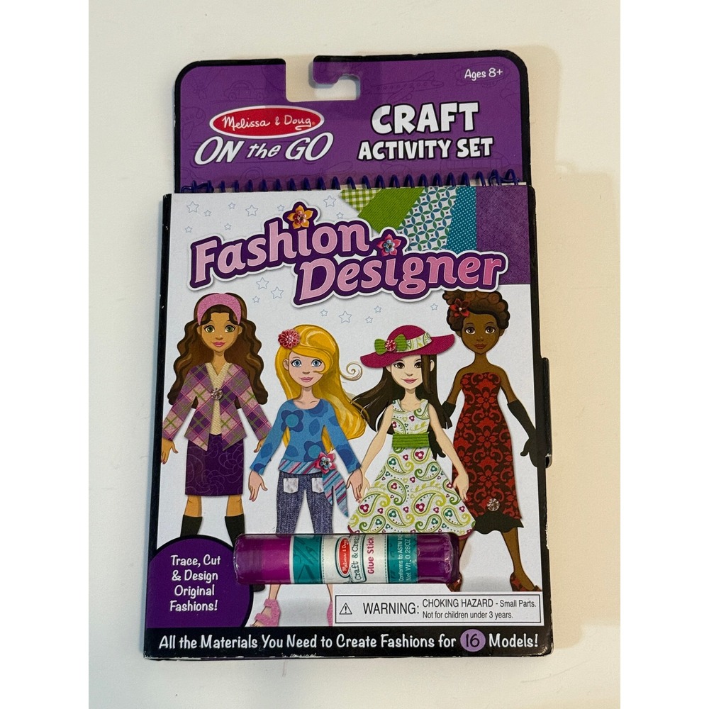 Melissa And Doug On The Go Fashion Designer Craft Activity Set